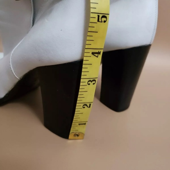 Vintage Chanel Square Toe Leather Ankle Boots - Picture 11 of 11